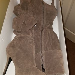 Suade Knee High Boots